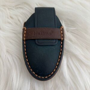 Hallmo  Genuine Leather Remote Car Key Fob Case Cover For Hyundai Ioniq 6 2023